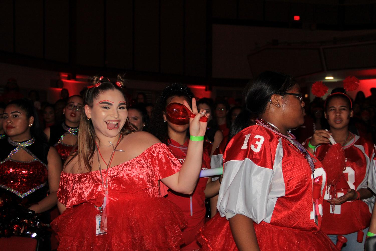 Decked in Red for the Senior Pep Rally!