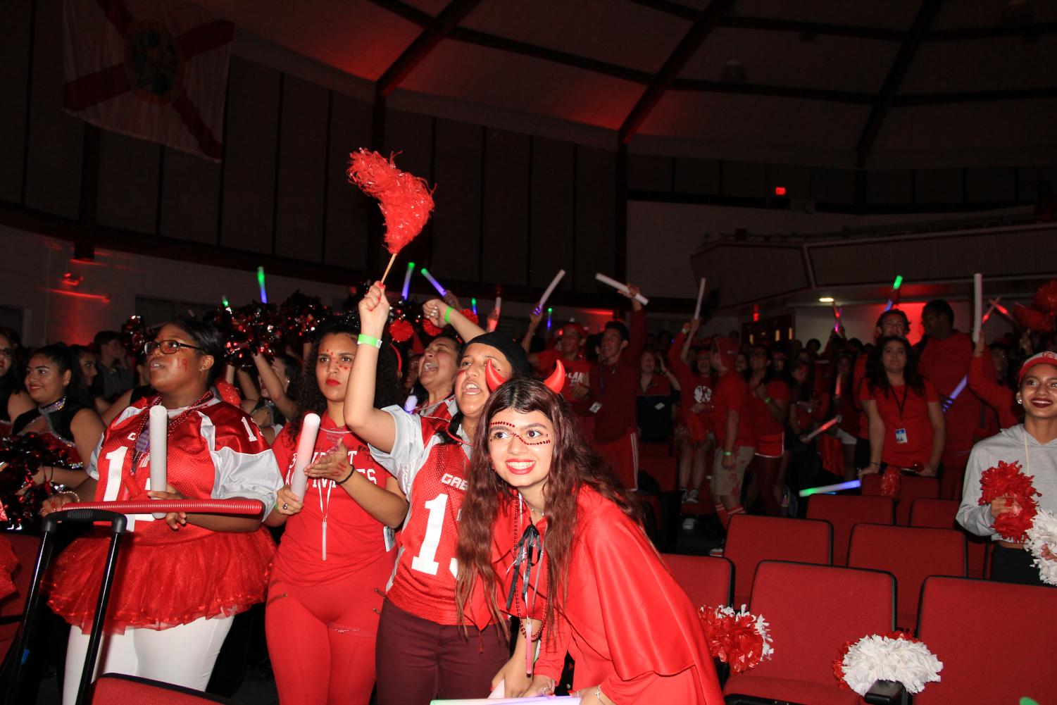 Decked in Red for the Senior Pep Rally!