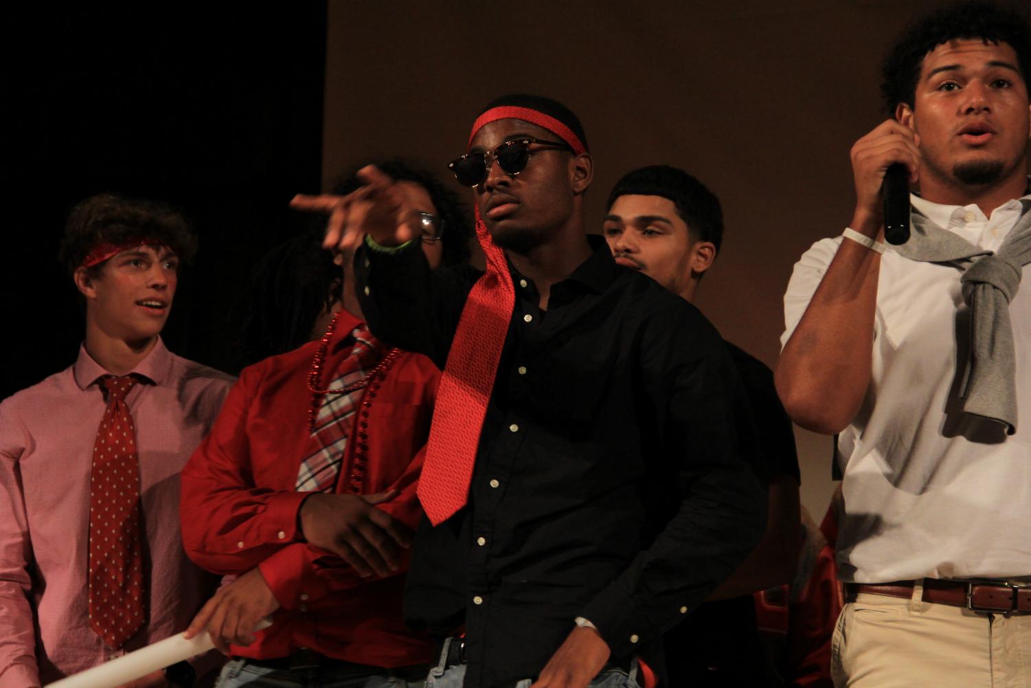 Decked in Red for the Senior Pep Rally!