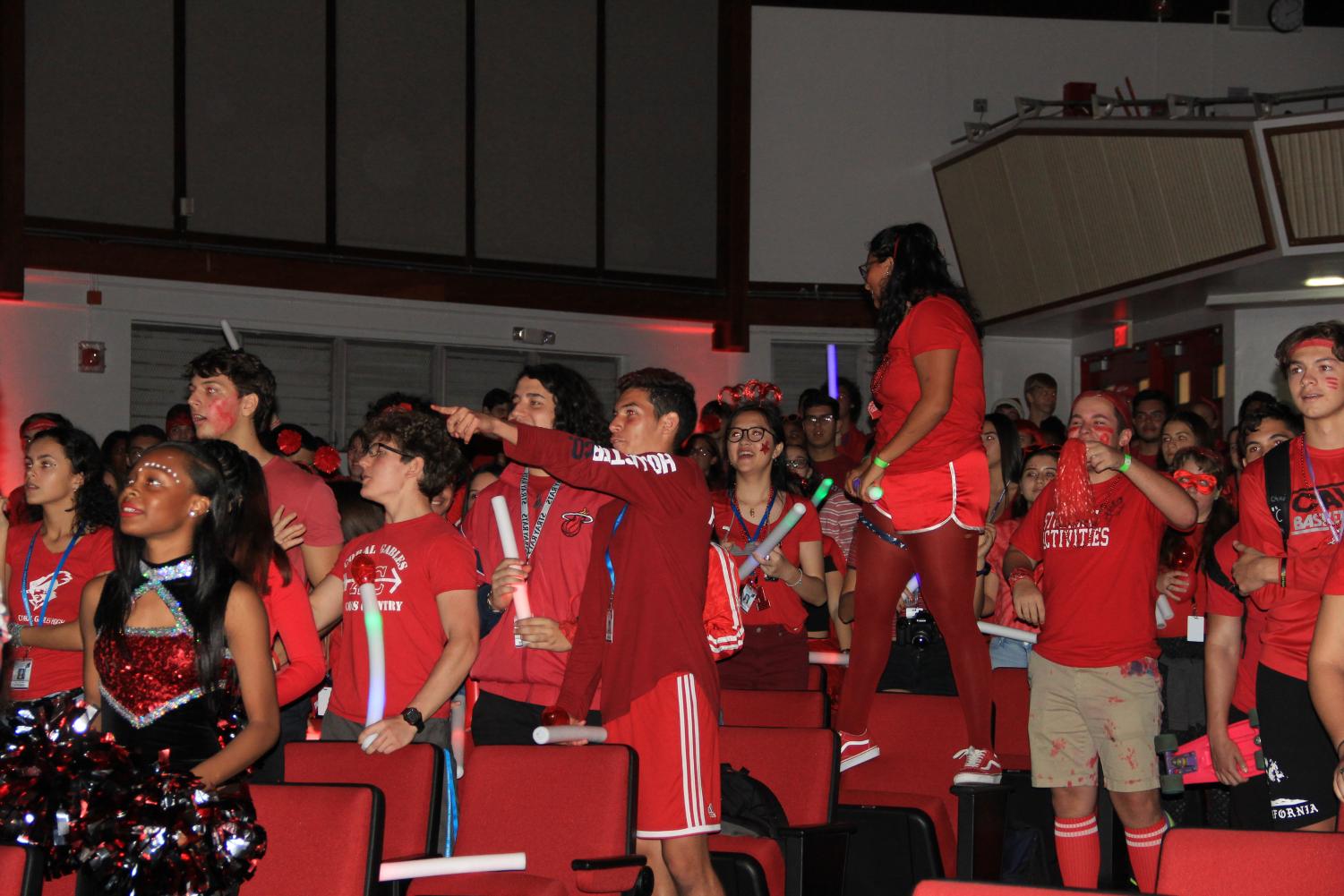 Decked in Red for the Senior Pep Rally!