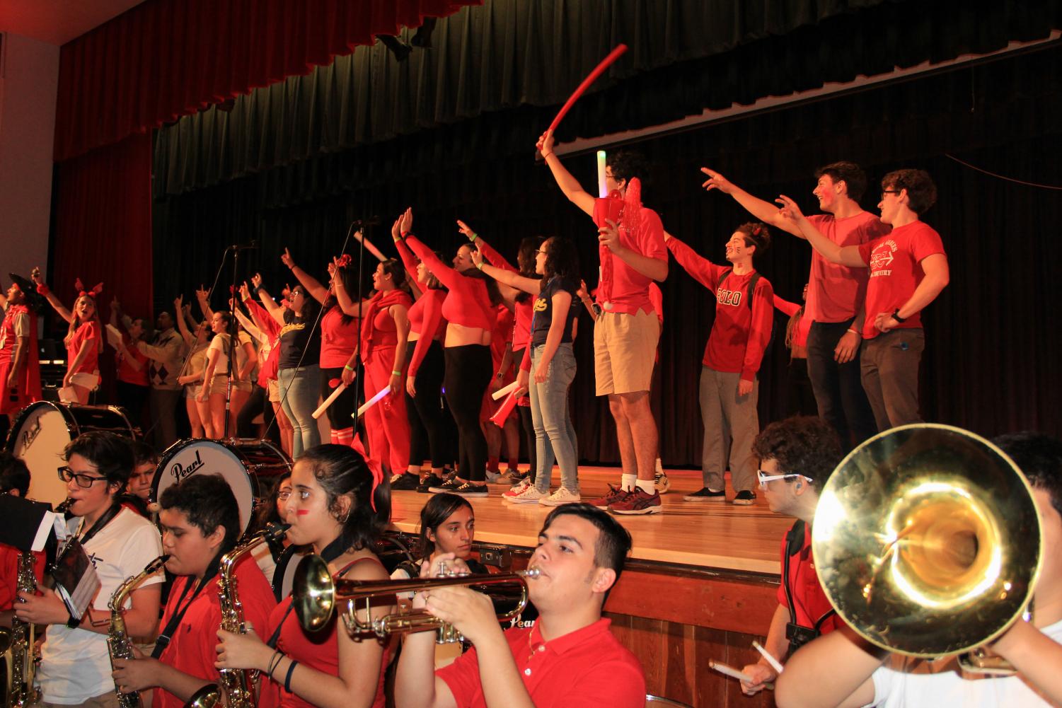 Decked in Red for the Senior Pep Rally!