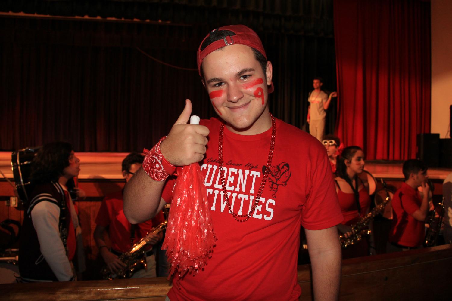 Decked in Red for the Senior Pep Rally!
