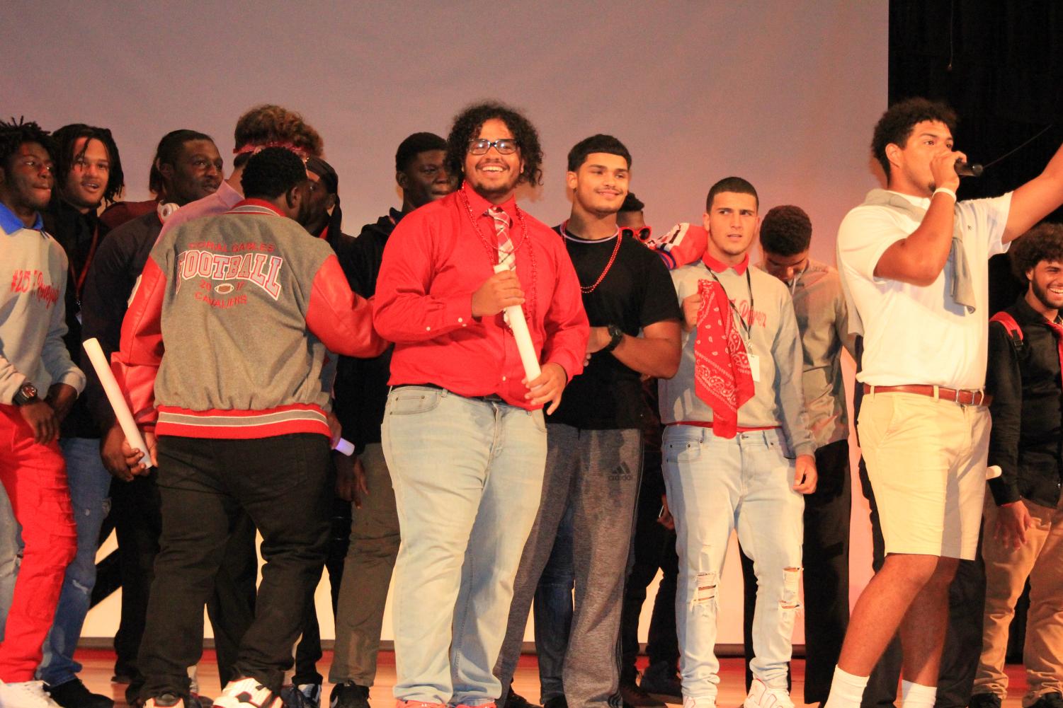 Decked in Red for the Senior Pep Rally!