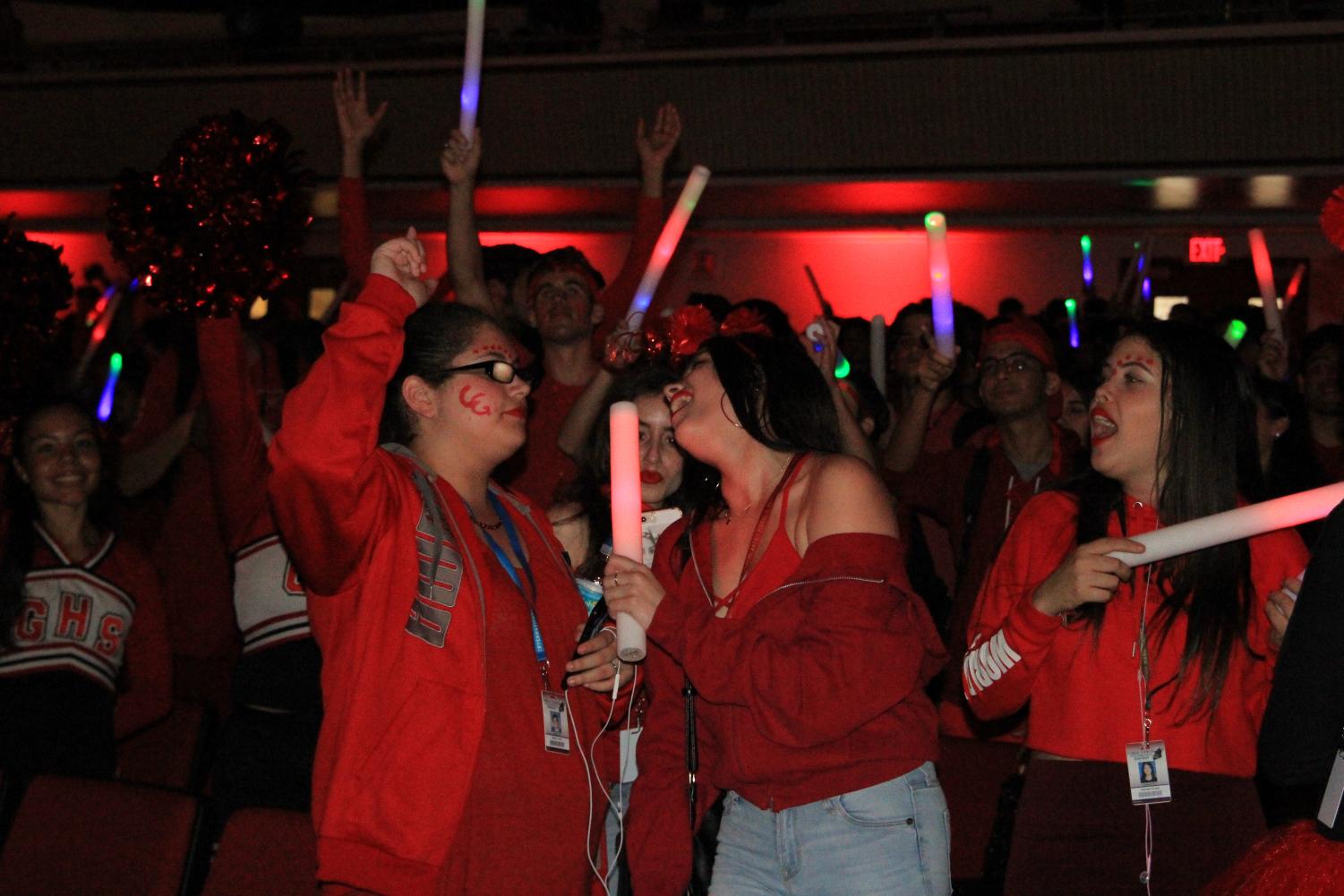 Decked in Red for the Senior Pep Rally!