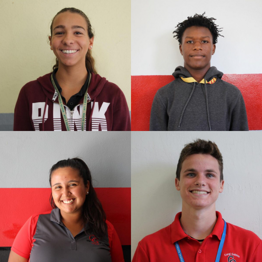 The Coral Gables Senior High Athletes of the Week for the month of October .