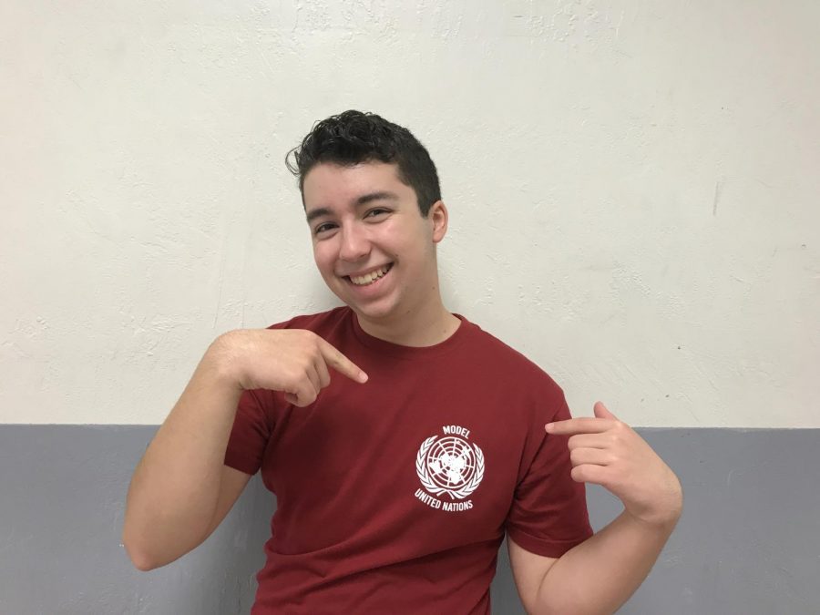 Ochoa poses with his MUN club shirt, $200 richer!