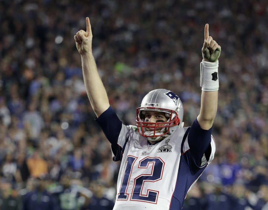 Tom+Brady%2C+one+of+the+most+successful+quarterbacks+to+ever+live%2C+celebrates+a+touchdown.