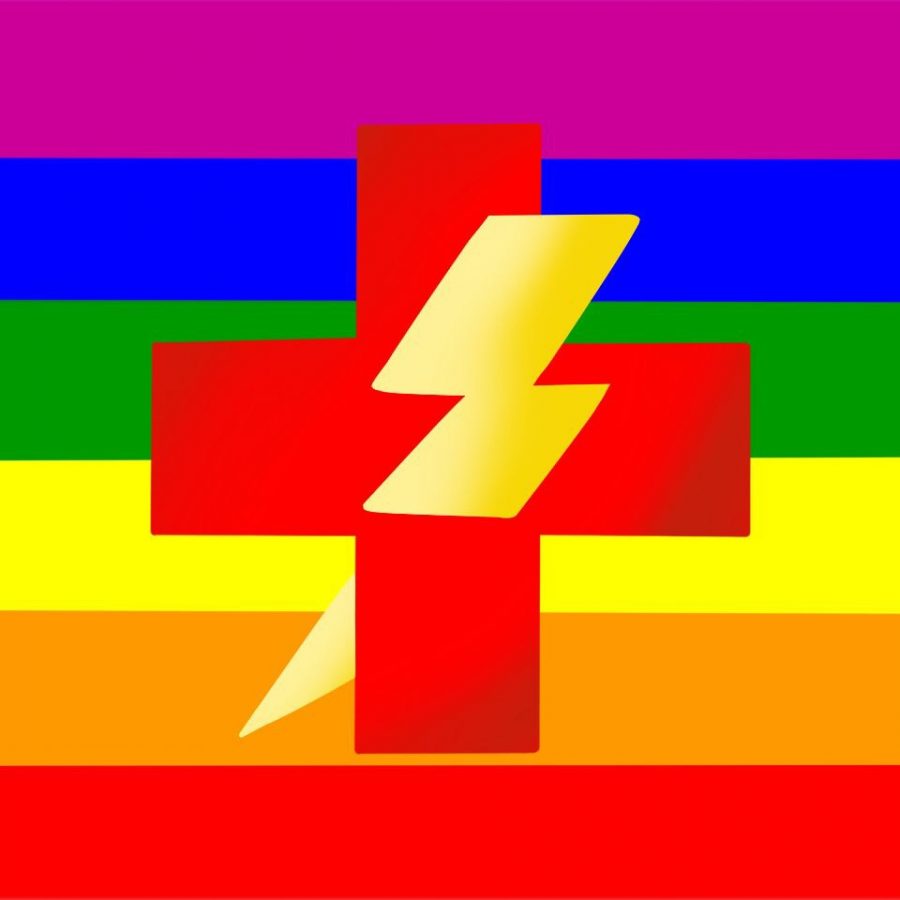 This image is considered the logo for those against gay conversion therapy.