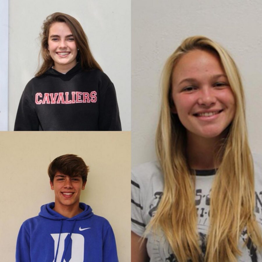 The Athletes of the Week for the month of January.Pictured Above: Charlotte Bilbao (Top left), Etienne Montigny (Bottom Left), Ceci Rodriguez (Right)