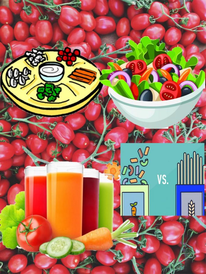 Ways to include vegetables in one's daily nutritious diet. 