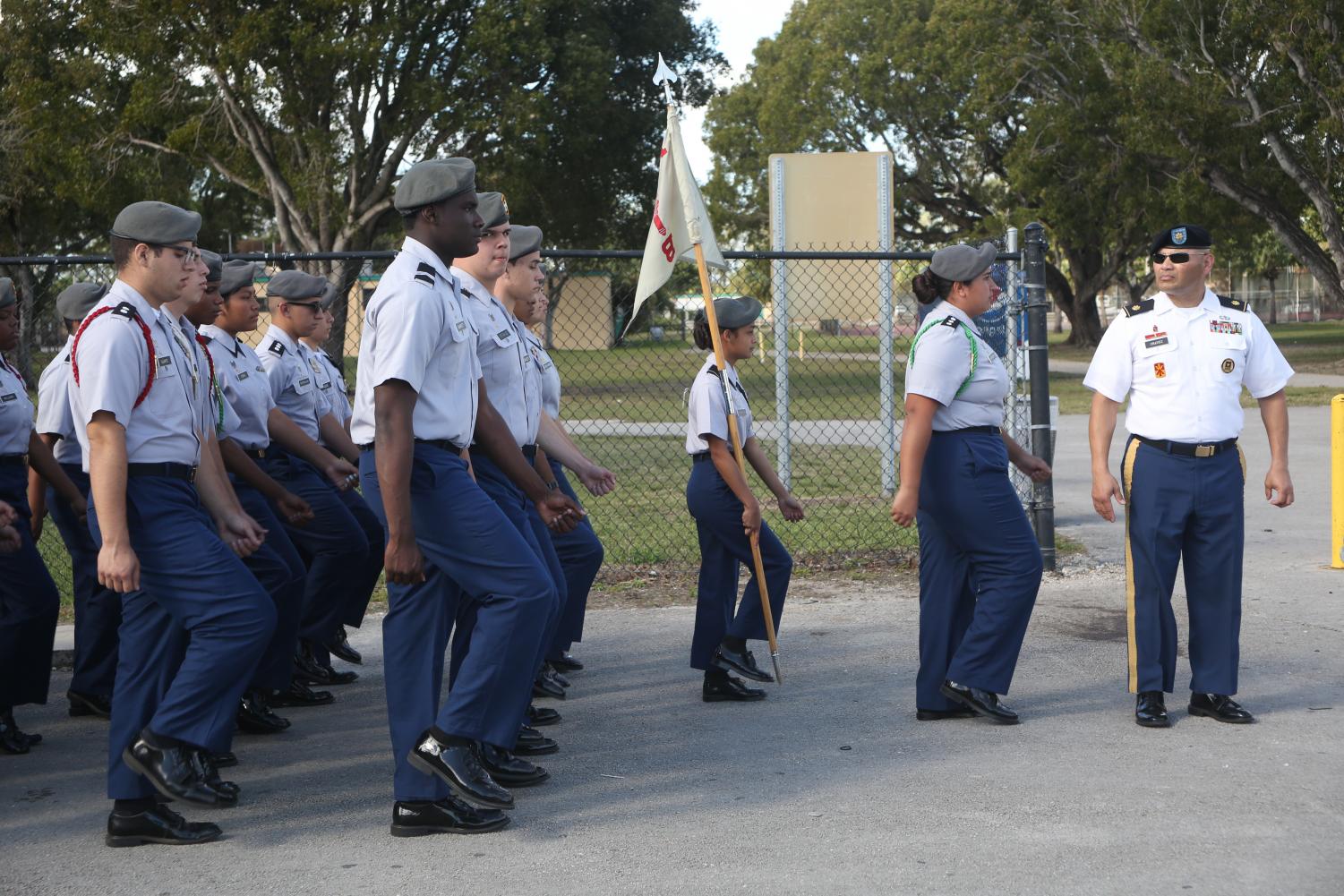 Carvalho commemorates JROTC cadets