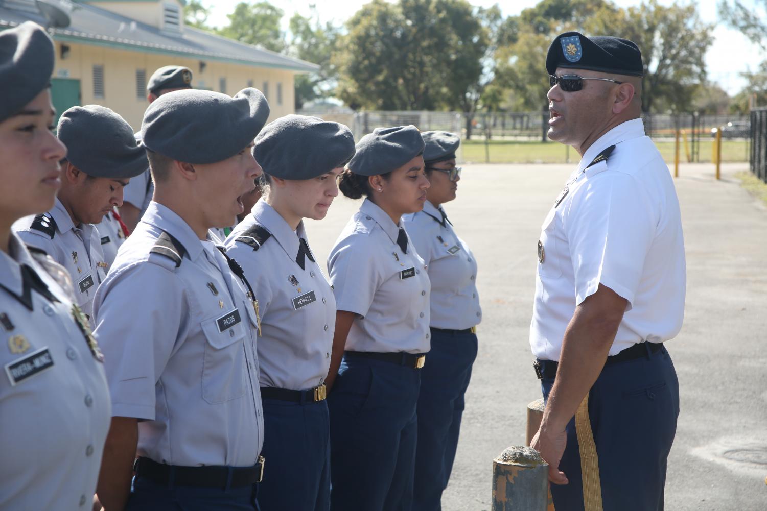 Carvalho commemorates JROTC cadets