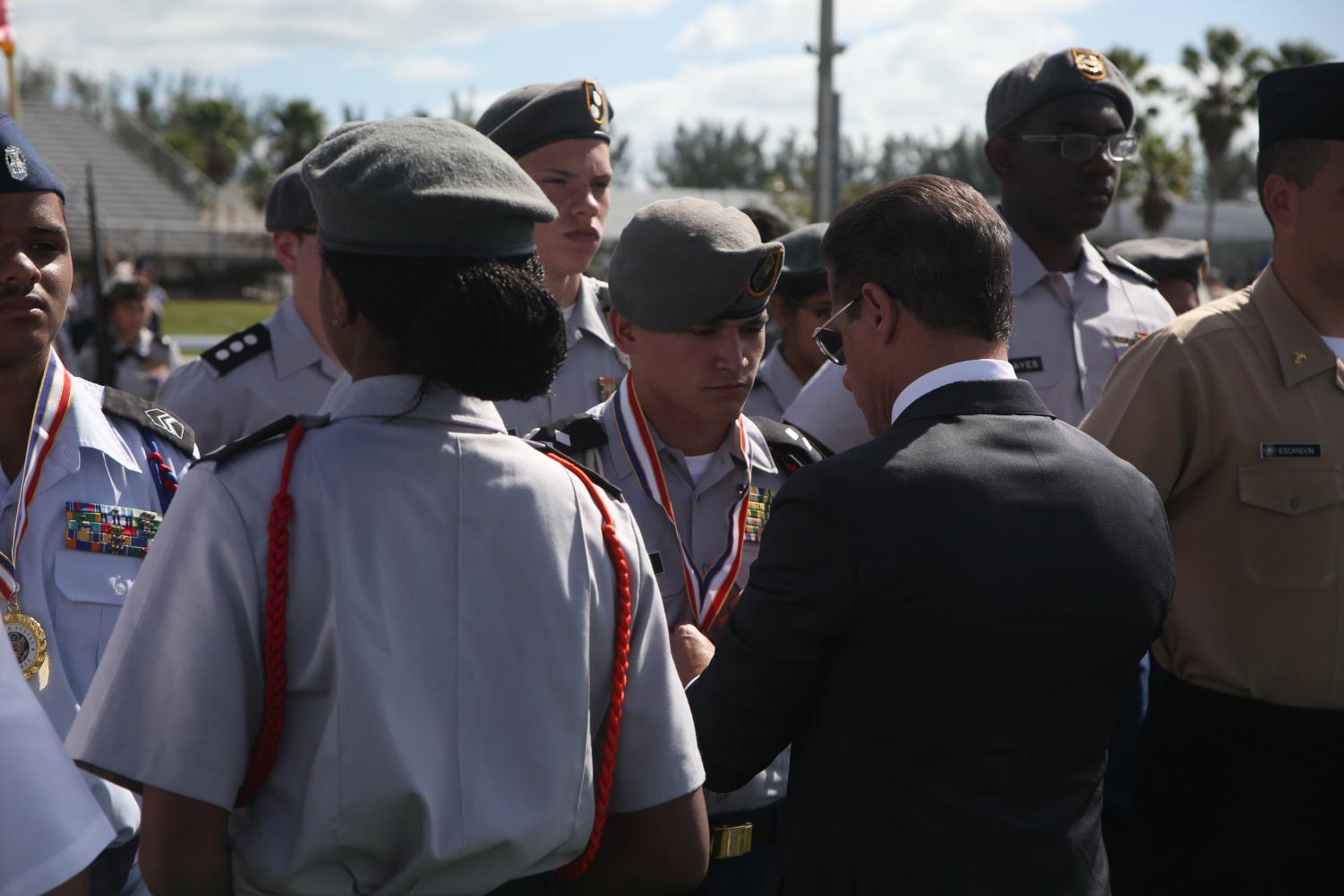 Carvalho commemorates JROTC cadets