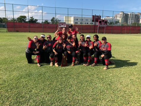 Lady Cavs after winning Districts the 5th year in a row.