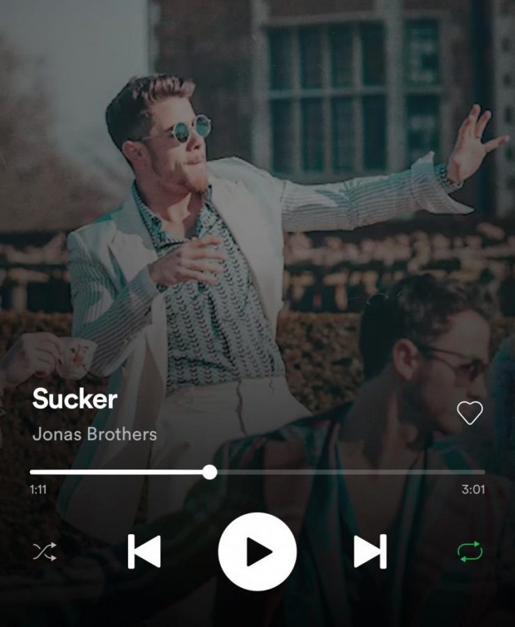 Sucker available for streaming on Spotify!