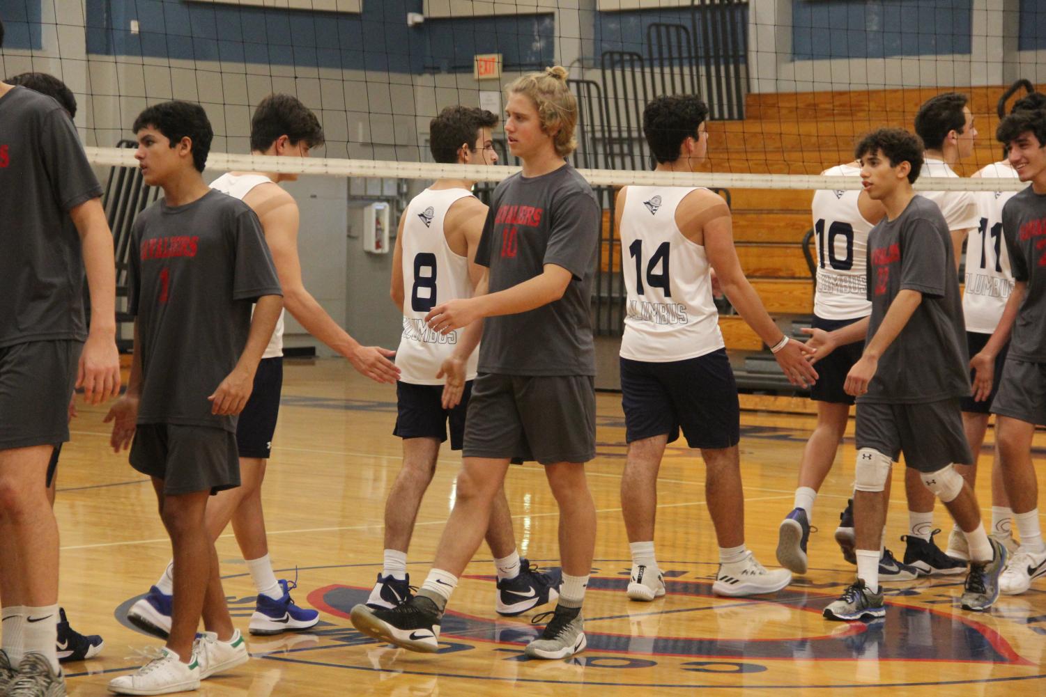 Gables' Volleyball Goes Head-to-Head Against Columbus