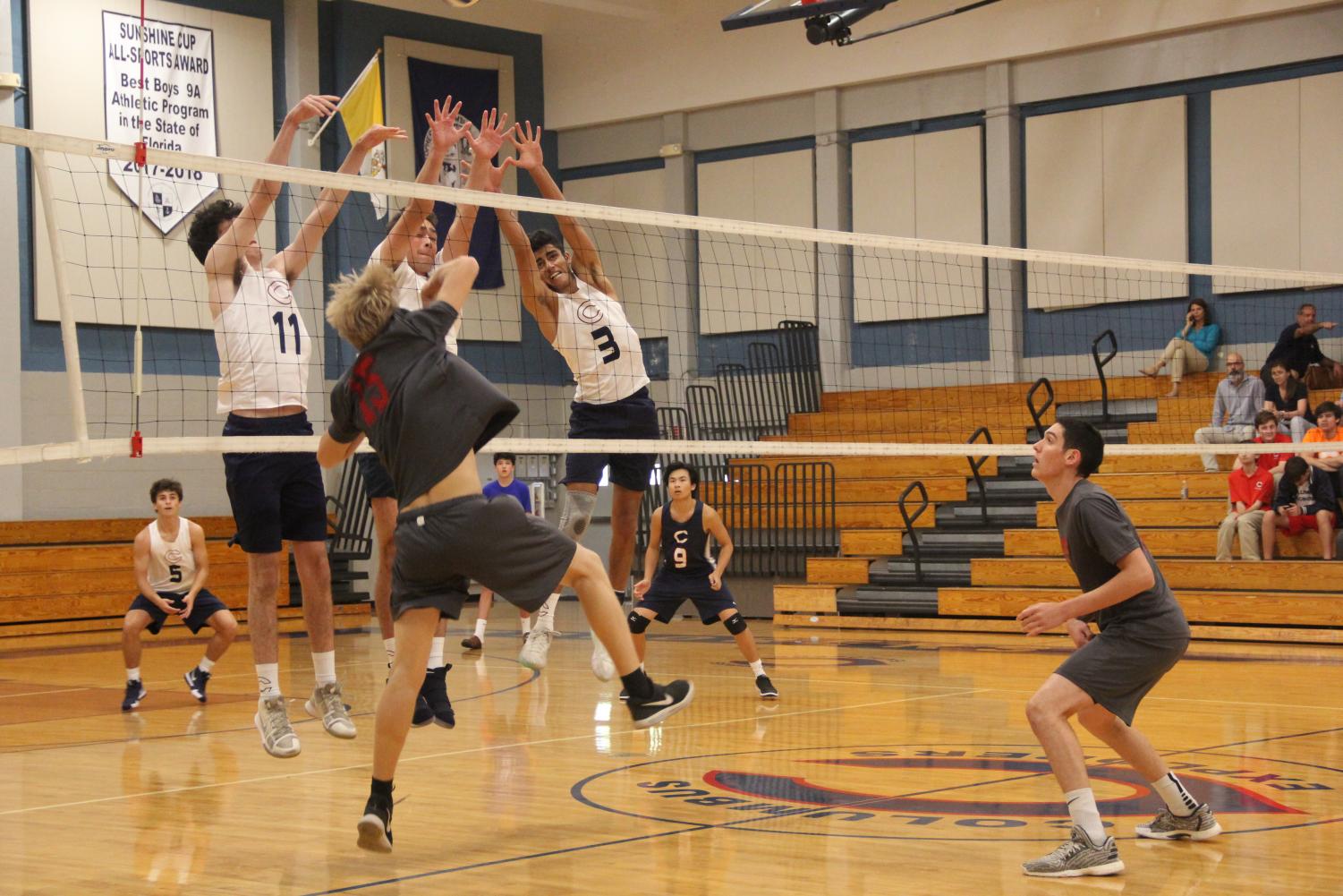 Gables' Volleyball Goes Head-to-Head Against Columbus