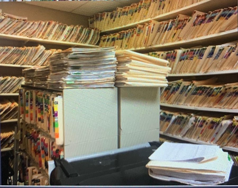 Senior Nataly Toledo interned at a doctor's office where she spent her days filing information.