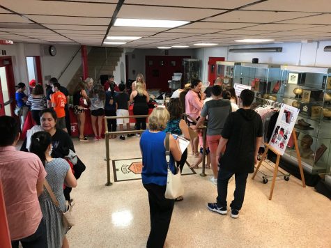 On Aug.11, the PTSA held one of several school uniform sales.