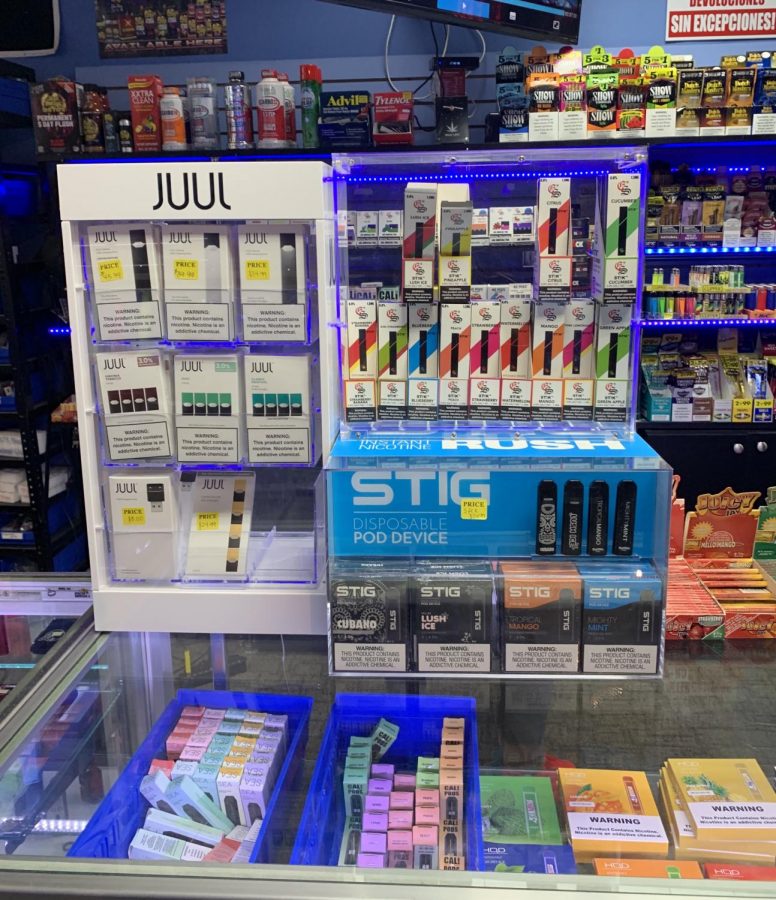 Juuls+have+grown+to+be+such+a+marketable+and+profitable+product+that+they+are+now+being+displayed+as+a+top-seller+item+in+smoke+shops.