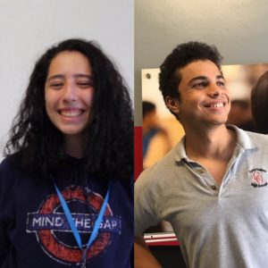 Senior bowlers Julianna Goldfarb and Kevin Monjarrez look to keep their eyes on the prize during the 2019 Cavalier Bowling season.