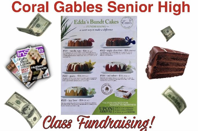 This article is meant to help students find information on their class fundraiser, where they have to sell magazines and cakes to support Coral Gables Senior High.