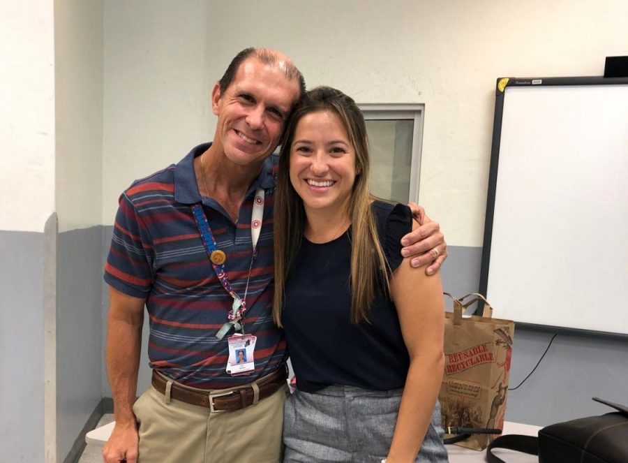 Alumna+and+former+student+of+Mr.+Molina%2C+Dr.+Michelle+Fletcher%2C+returned+to+CGHS+to+speak+about+her+journey+after+high+school+and+share+her+experience+in+the+medical+field+with+current+students.+