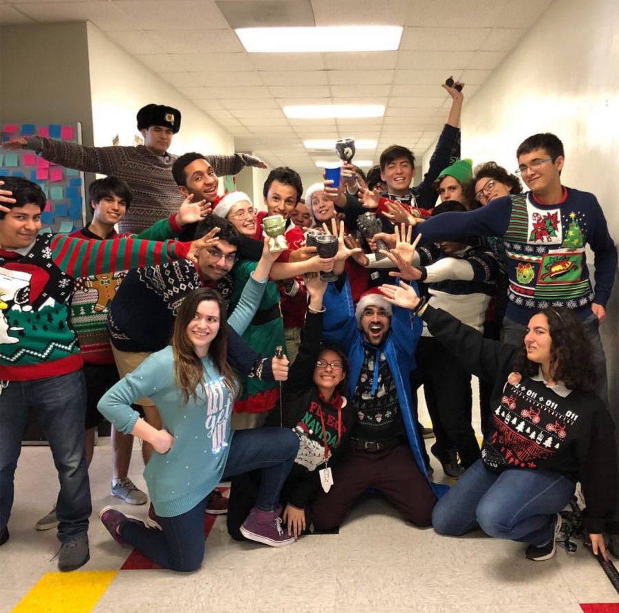 2019-2020 Wizards members wishing happy holidays on Dec. 20, 2018.