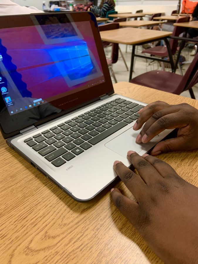 Students makes sure to bring their school laptops everyday in order to work.