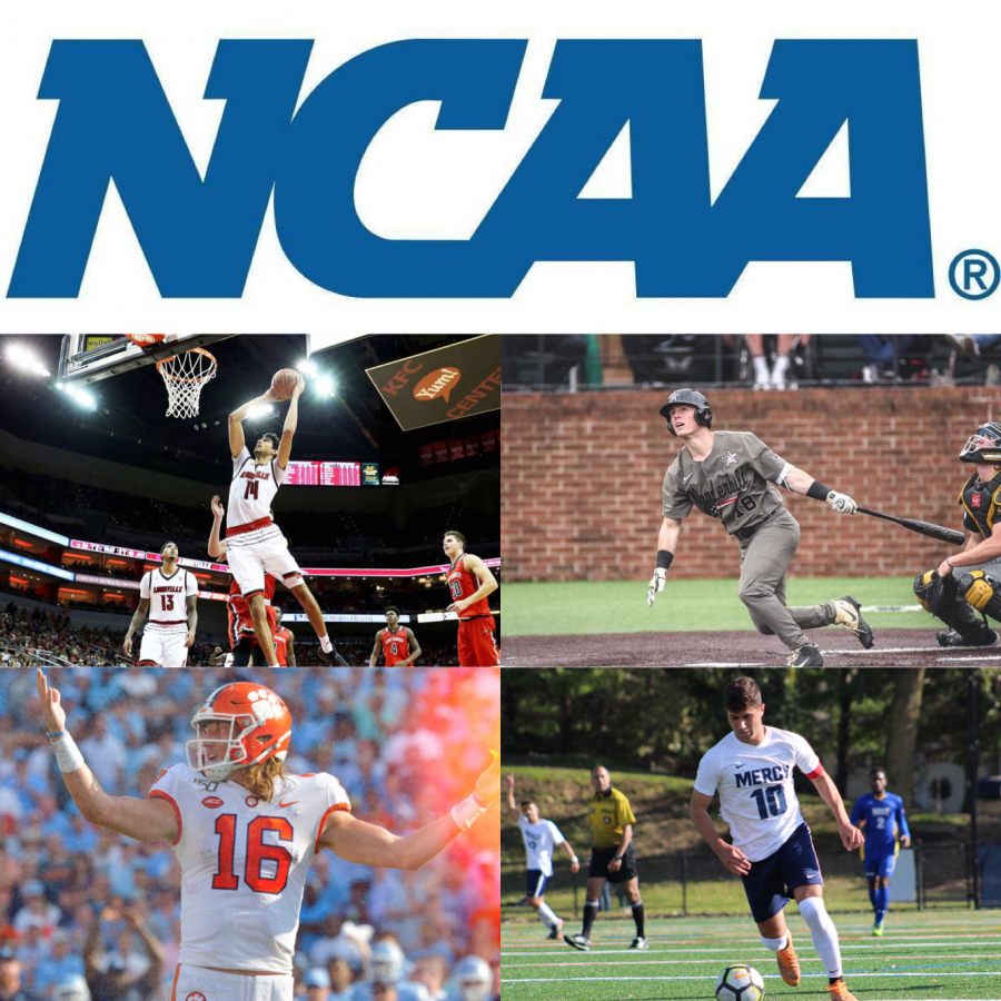 The+National+Collegiate+Athletic+Association+%28NCAA%29++unites+several+of+the+countrys+biggest+sports%2C+including+basketball%2C+baseball%2C+football+and+soccer%2C+under+one+enormous+sports+umbrella.