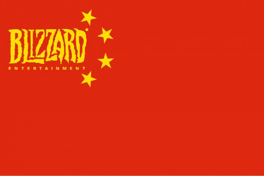 Blizzard's apparent pro-Chinese tendencies have gotten them marked as a pseudo-Chinese satellite organization, as seen in this flag.