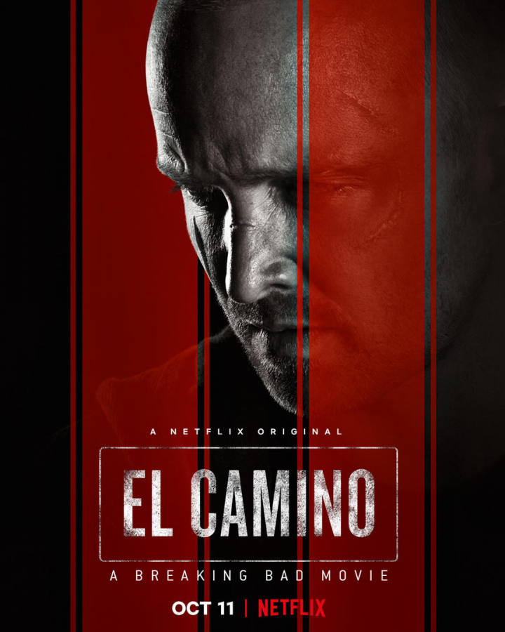 El Camino's movie cover featuring Aaron Paul