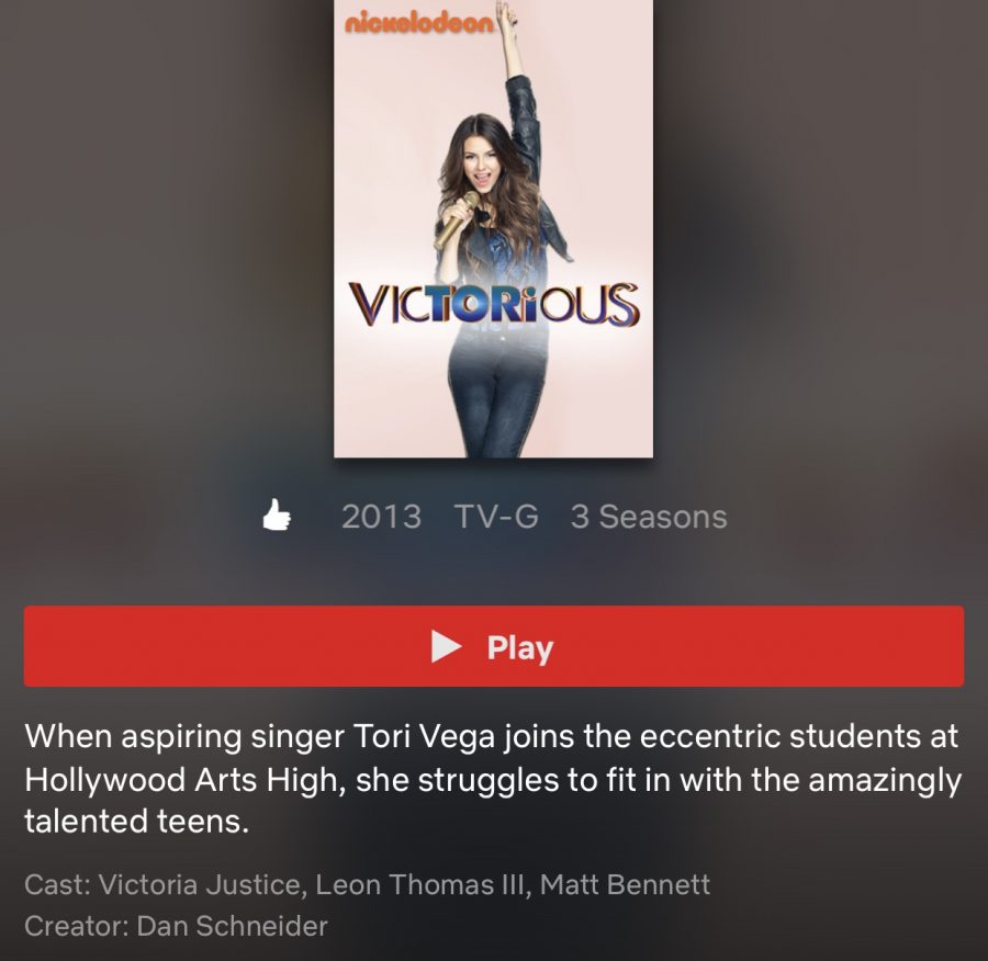 Victorious, the hit Nickelodeon TV show, has finally made its way onto Netlflix, along with many others classics.