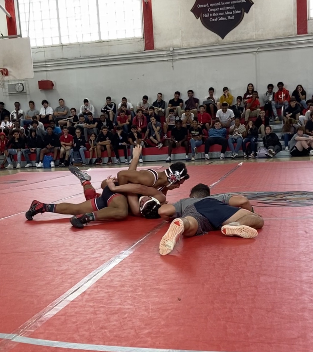 Gables+Wrestling+Team%3A+One+on+One+Match