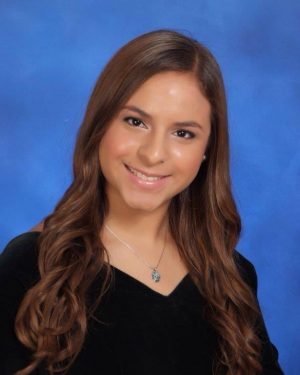 Andrea Jaime, a member of the Cavalier graduating class of 2013, poses for her senior picture.