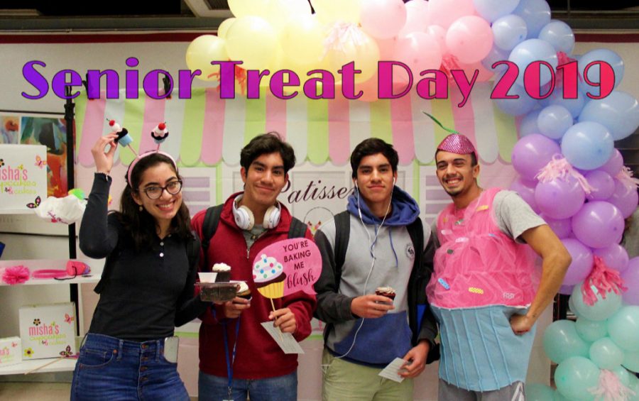 Senior students demonstrated their class pride while enjoying a delicious cupcake from Misha's Cupcakes.