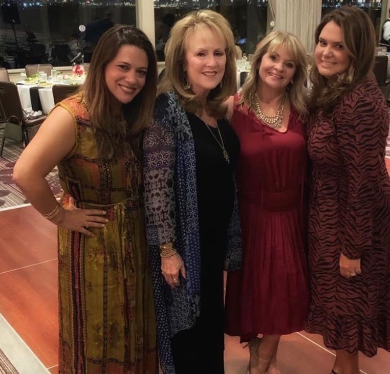 Erika Díaz (current director), Connie Mosure (Gablette founder 1975), Rosanna Karpiak (former coach and Mosure’s former dancer), Bertha Lowell (former coach) at the Kelsie Karpiak Memorial.