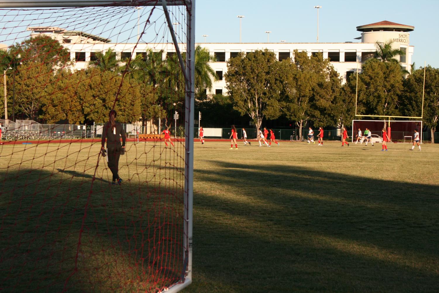 Gables' girls soccer team defeat Miami High 8-0 on home field