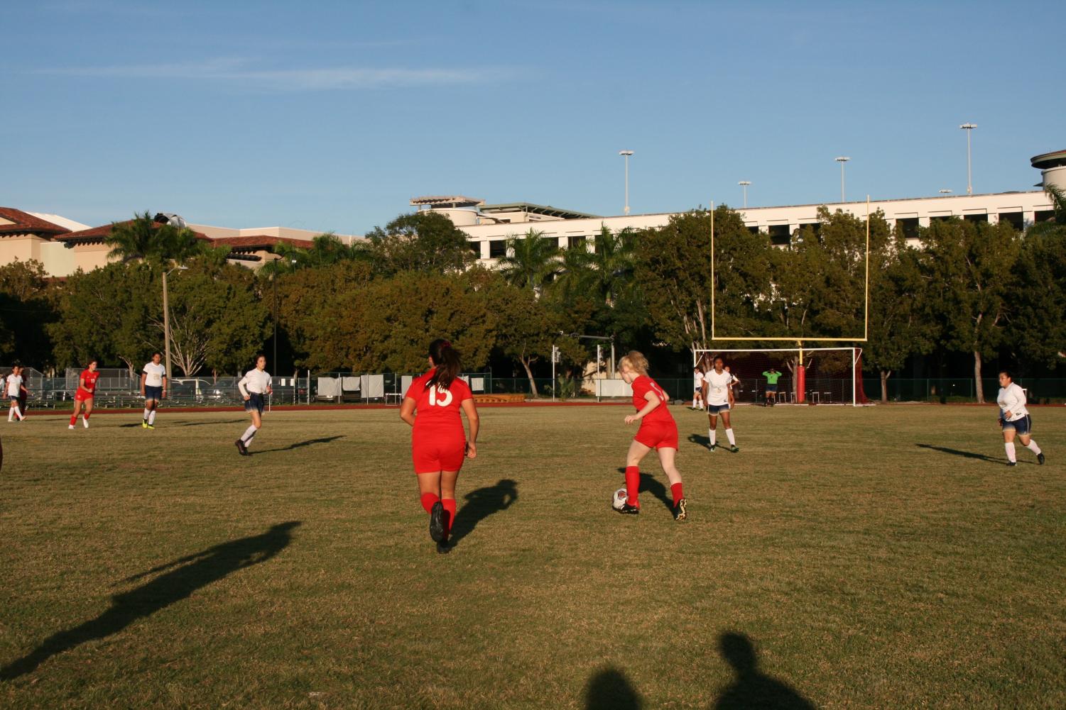 Gables+girls+soccer+team+defeat+Miami+High+8-0+on+home+field