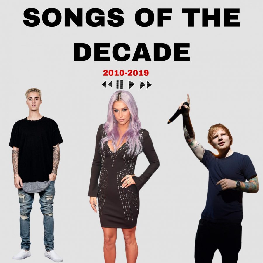 Justin Bieber, Ke$ha, and Ed Sheeran are some of the artists of the Decade.