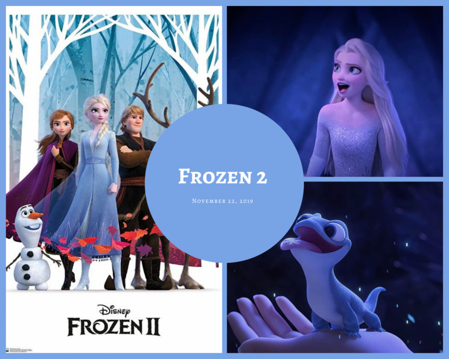 Poster and scenes with previous and new characters in