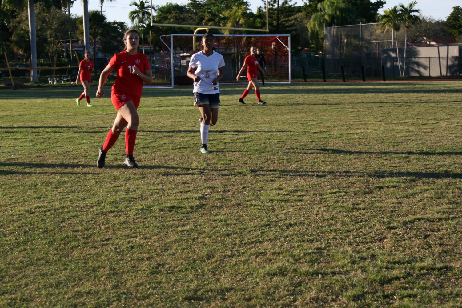 Gables+girls+soccer+team+defeat+Miami+High+8-0+on+home+field