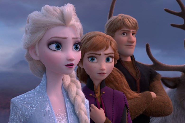 Elsa, Anna and Kristoff on their journey to find out the truth about the past. 
