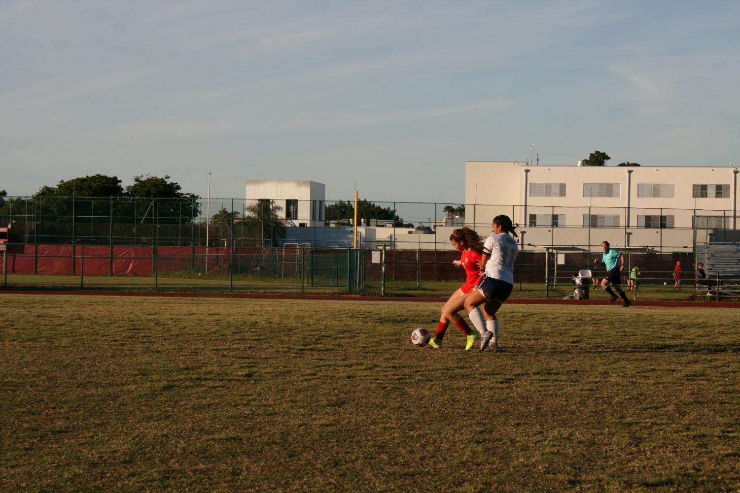 Gables' girls soccer team defeat Miami High 8-0 on home field