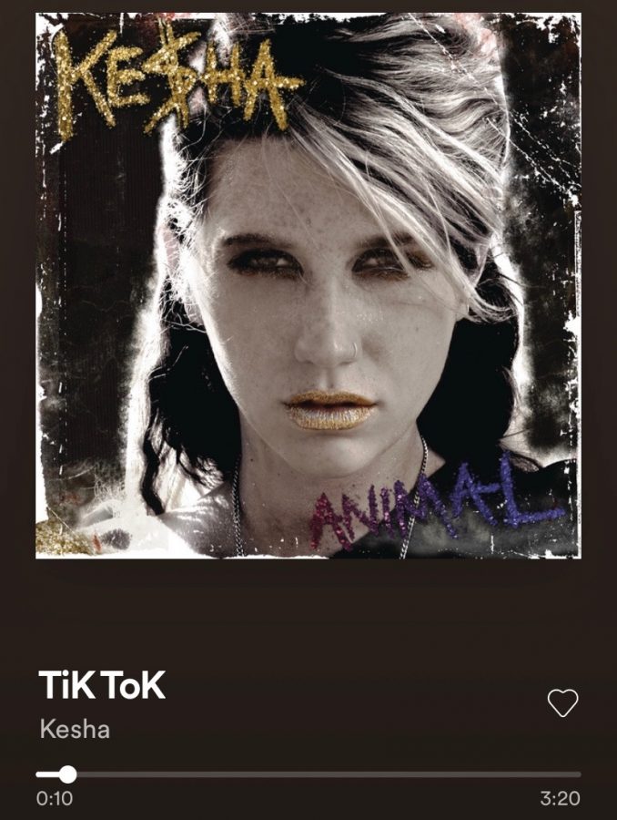 Ke$has TiK ToK from her album Animal