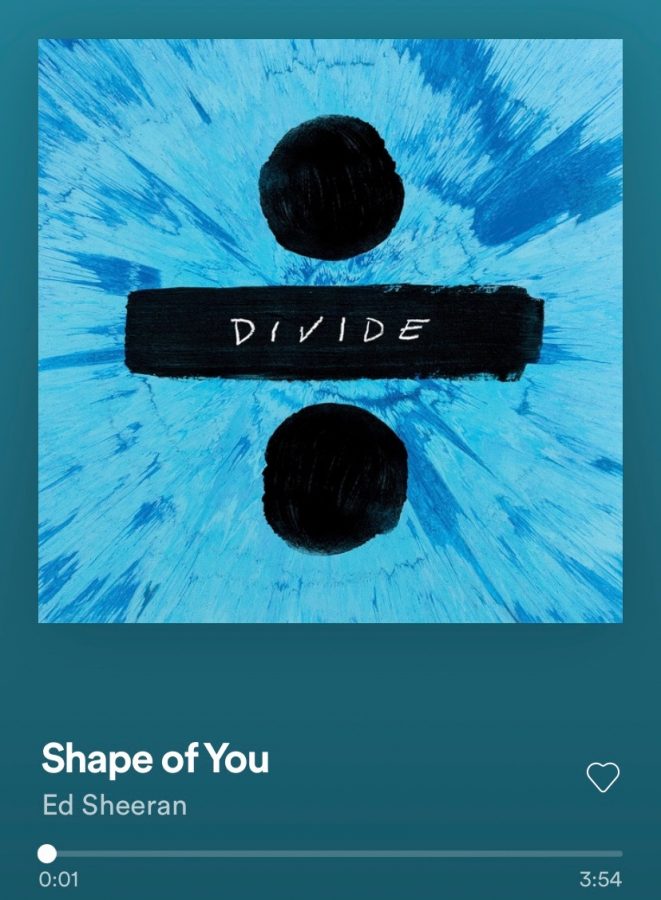 Ed Sheerans Shape Of You from his album ÷