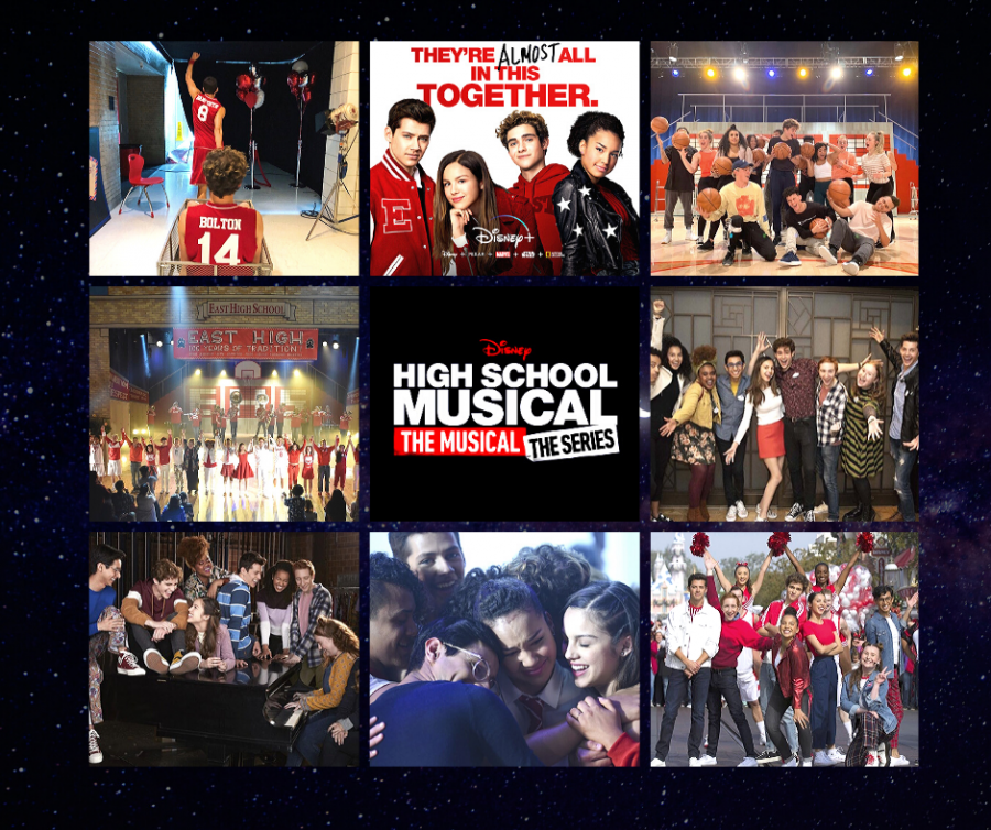 High School Musical: The Musical The Series cast in posters and behind the scene pictures