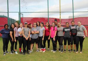 Taken on their home field, this image showcases the official players of the 2020 Lady Cavalier softball team. These ladies are determined to be ready for anything the 2020 softball season is going to throw their way.