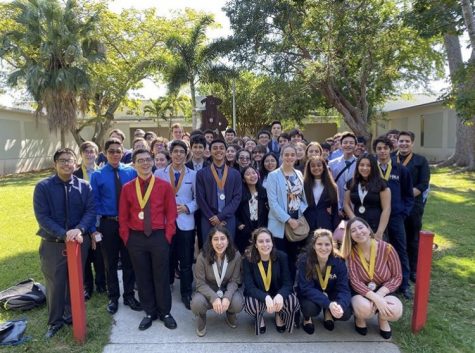 Future Business Leaders of America members got ready for their trip to Miami Dade College District competitions.
