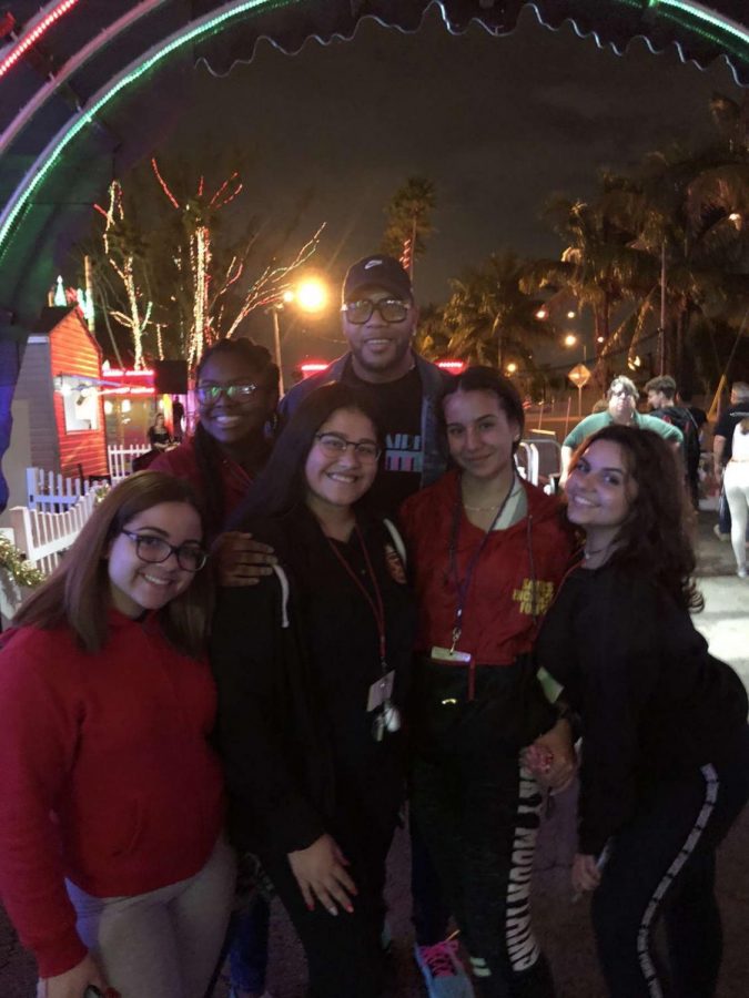 Sophomore, Rachel Valdes, working at Santas Enchanted Forest this year along with other teenage employees 